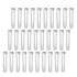 Eowpower 30pcs 10ml Lab Plastic Graduated Vial Storage Test Tubes with Seal Cap Container