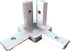 8PCS 3-Side End Corner Bracket Connector with Screws - For 6mm T-Shape Aluminum Extrusion Profile European Standard
