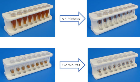 Sergi Lab Supplies Magnetic Rack for DNA/RNA Purification, 100-250 Microliter PCR Tubes (16 tubes)