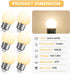 Small G14 LED Globe Light Bulb, 1W G45, 15W Equivalent, Warm White 3000K E26 Base, 6 Pack for Party Decor