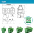 52PCS 2.54mm 0.1" Pitch PCB Mount Screw Terminal Block Connector, Minidodoca 2P 3P 4P 5P Terminals with Special