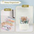 SKYDUE 360 Degree Rotating Desk Organizer, Dual-Purpose Pencil Pen Holder with 5 Slots for Office, School, Home Decor