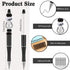Crtiin 50 Pcs Plastic Beadable Pen, Bulk Shaft Ink Ballpoint Pens, DIY Making Gift Office Supplies