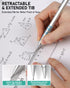 Nicpro 36PCS Blocky Gear Mechanical Pencil Set with Case, Metal Pencils for Art Drawing and Sketching