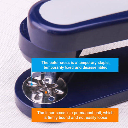 Swing Arm Swivel Stapler, 360 Degree Rotate Desktop Stapler, 20 Sheet Capacity for Book Binding