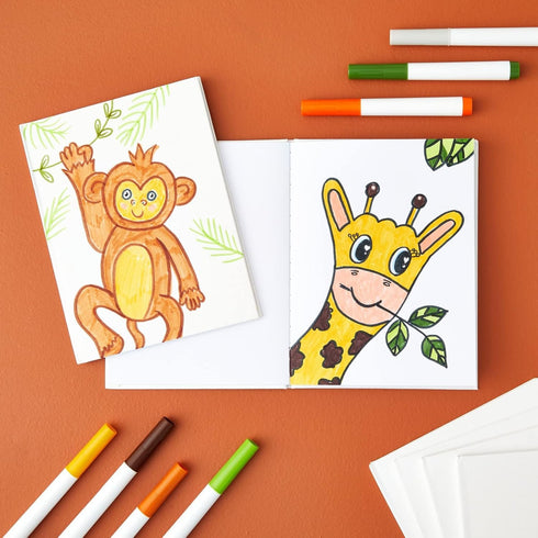 Paper Junkie 6 Pack 6 x 8-inch Blank Hardcover Books for Kids to Write Stories, 18 Sheets Each for Scrapbook and Journal by Paper Junkie