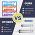 TrelaCo 100 Pieces Plastic Syringe for Liquid with Caps, Colorful Measuring Syringe Tools, 10 ml, Individually Sealed