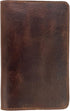Hide & Drink, Rustic Cover for Leuchtturm A6 Hardcover Notebook (3.6 x 5.9 in. Notebook Not Included) Full Grain Leather, Handmade, Bourbon Brown