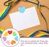 TEHAUX 20pcs Heart Shaped Binder Clips, Small File Clips, Cartoon Bookmark Clip for Office Folder