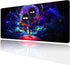 Large Gaming Mouse Pad - Anime Night Sky Custom Desk Pad, Non-Slip Rubber Base, Portable for Office, Game