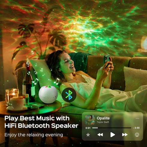 360 15 One Fire Galaxy Projector Star Projector Teen Girl Gifts for Boys Gift Ideas Women Gifts Birthday Gifts Effects