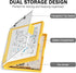 Rimilak Plastic Clipboard with Storage, Yellow, High Capacity Nursing Clipboards with 2 Storage Cases for Work School