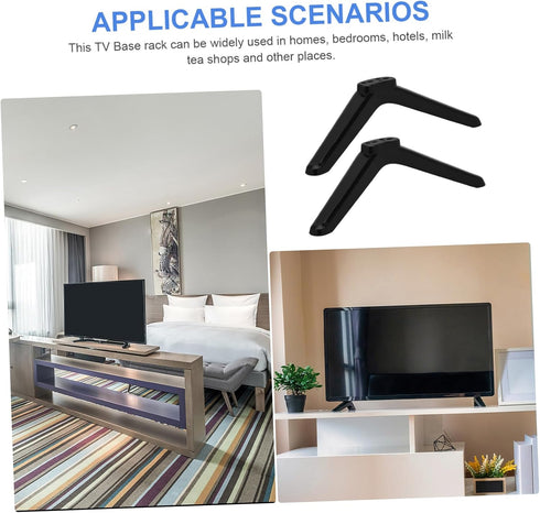 1pair Cabilock Tv Stand Legs for Flat Screen Tvs Stable Base Support with Screws Minimalist Design for Modern