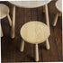 PRETYZOOM Wooden Round Stool Seat Replacement for Restaurant Bar Stool Wooden Cushion Solid Seat Cover for Dining