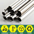 5/16" OD 304 Stainless Steel Tube, 1mm Thickened Wall, 12" Length Round Metal Tube, 4 Pcs for Industrial Use