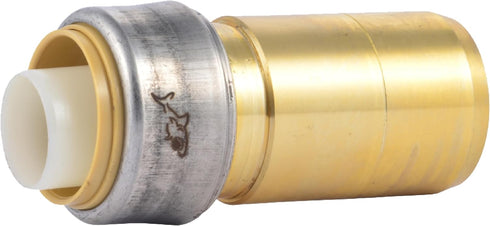 SharkBite 1-1/4 Inch x 1 Inch CTS Fitting Reducer, Push to Connect Brass Plumbing Fitting for PEX Pipe