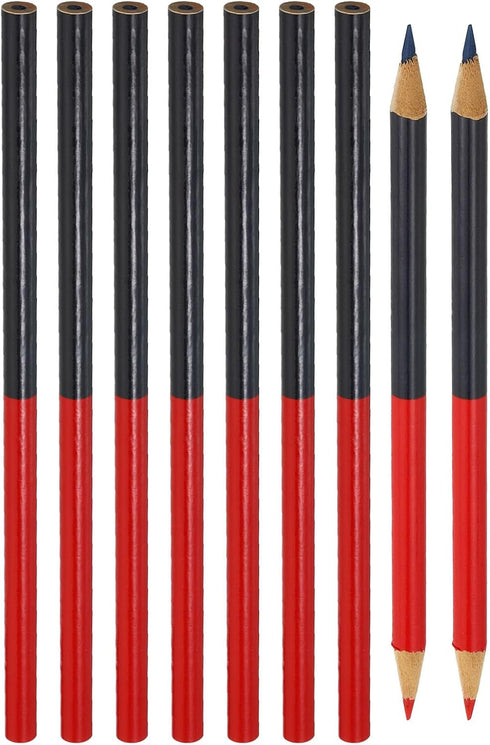 PATIKIL Red and Blue Round Pencils, 48 Pack HB Graphite Double-Ended Pencils for Classroom Office Marking