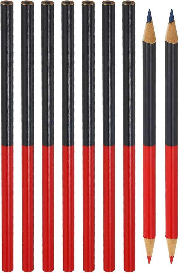 PATIKIL Red and Blue Round Pencils, 48 Pack HB Graphite Double-Ended Pencils for Classroom Office Marking
