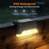 16 Pack (16) Solar Deck Lights, LED Waterproof Outdoor Lights for Stairs, Steps, Fence, Railing, Pathway