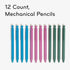 U Brands U-Eco Recycled Mechanical Pencils, Set of 12, Speckled Brights, Medium Tip (0.7 mm) Lead (6591U01-24) by U Brands