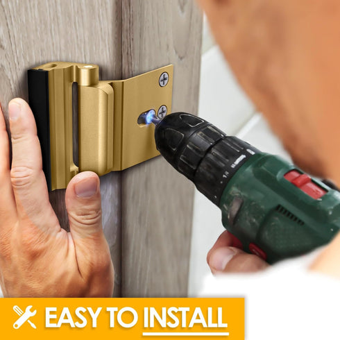 800 lbs Home Security Door Reinforcement Lock: Metal Door Locks for Front Door Locks for Kids Safety Child Proof Door