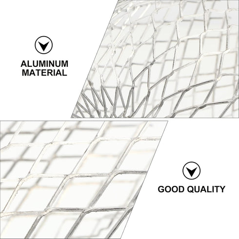 Angoily 2pcs Gutter Anti-leaf Down Silver Guard, Expandable Screens, Aluminum Gutters, Sieve Strainer Mesh
