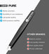 ECCO PURE Precision Slant Tip Tweezers Stainless Steel Forceps for Lab, Crafts, and Fine Handling