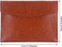 Enyuwlcm PU Leather A4 File Folder - Document Holder Envelope Case with Snap Closure for Receipt, Brown