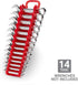 TEKTON 14-Tool Stubby Combination Wrench Holder (Red) | OWP21214 | Made in USA by TEKTON