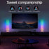 Yunseity Modern Table Lamp Night Light Bedside Lamp with Remote Control RGB Color Changing Adjustable Brightness USB