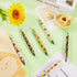 Qilery 30 Pcs Sunflower Ballpoint Pens Retractable Yellow Flower Pens Medium Point 1.0 mm for School Office Journaling