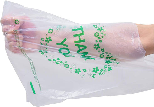 LazyMe Thank You T Shirt Bags, White Plastic Grocery Bags with Handles, 12 x 20 inch (50 pcs)