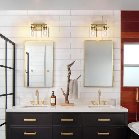 2-Light) SKEJAO Bathroom Vanity Light Over Mirror,Bathroom Light Fixture Wall Sconce Lighting for Bedroom,Living Room