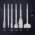 ZELCAN 6pc Chisel Set with SDS Plus Shanks, Masonry Concrete Drill Bit Set, Tile Grooving Scraping Flat Point Scaling