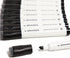 U Brands Set of 12 Fine Tip Dry Erase Markers with Eraser, Low Odor, Black, Chisel Tip Whiteboard Markers