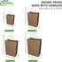 8 4.5 10.25 inches 50pcs EcoQuality - x x - - Small Brown Kraft Paper Bags with Handles, Shopping, Gift Bags, Party