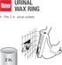 Oatey 31187 Urinal Wax Ring, 2 in