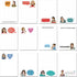Spakon 12 Pieces Funny Notepads for Coworkers, Sarcastic Sticky Notes for Office Adult Work Gifts