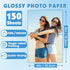 NUITPY 150 4in 6in Menus(180gsm 48lb) Sheets Glossy Photo Paper, x Inkjet Photo Printer Paper, Picture Paper