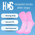(6 360 HCS Non-Slip Hospital Socks with Grips for Women & Men Pairs) - All-Around Tread Non-Slip Sock
