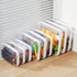4PCS Large Clear Hard Shell Zipper Case, Makeup Organizer & Toy Storage Bag for Lego Bricks, Diaper Pouches, Cosmetic