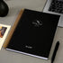 FLYING EAGLE Large Blank Spiral Notebook Journal, 8.5 x 11, 210 Pages, Hardcover Sketchbook for Men Women, Black