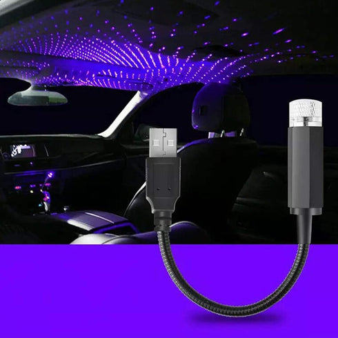 USB Star Projector Night Light, Adjustable Romantic Starry Sky Projector Car Light,
