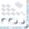 Led Strip Connectors, 4 Pin 10 Pack and L Shape 4-Pin LED Corner Connectors for 10mm Wide Strips