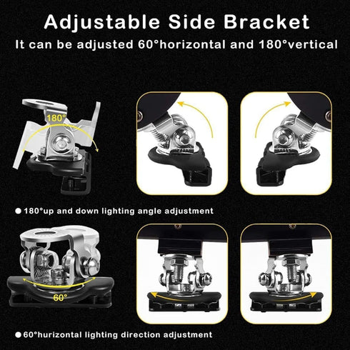 LED Light Bar Mounting Holder, Stainless Steel Auto Lights Bar Mounts Bracket, Universal No Drilling