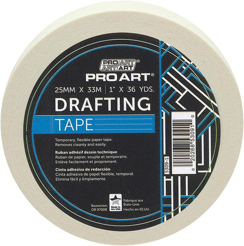 PRO ART Drafting Tape, 1" x 36yd