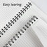 Lined Spiral Notebook B5 Black Journal: 4 Pack, 7mm College Ruled, 160 Pages, 100GSM Thick Paper