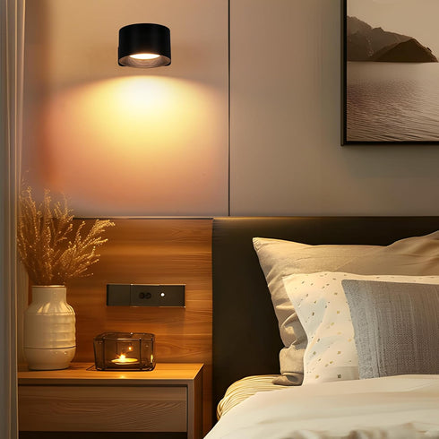 LEWENTECH 360 3 Dimmable (1) LED Wall Mounted Lights Rechargeable Magnetic Rotation Night Light Battery Operated Wall