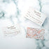 RXBC2011 Appointment Reminder Cards - Marble Pink and Gold, Pack of 100