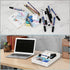 Letter Size Tray Desk Organizer - 2Pcs A4 Plastic Paper Tray, Stackable Letter Holder for Office Supplies, White